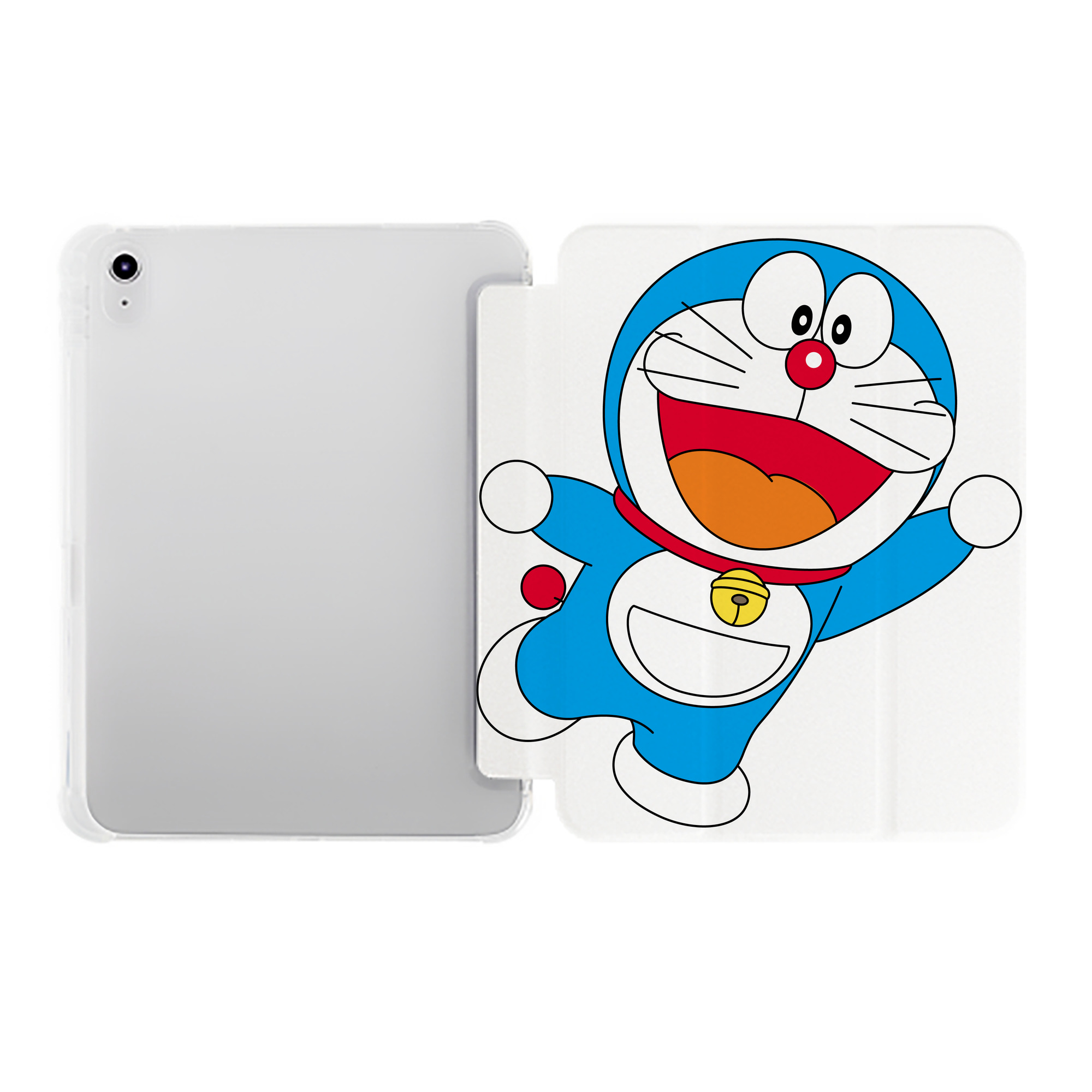 （画像用） ドラえもん Doraemon IPad ケース ペン収納付き 三つ折りスタンド PUレザー×シリコン 対応機種9.5/10.5/10.9インチ